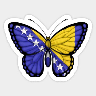 Bosnian Flag Butterfly Sticker